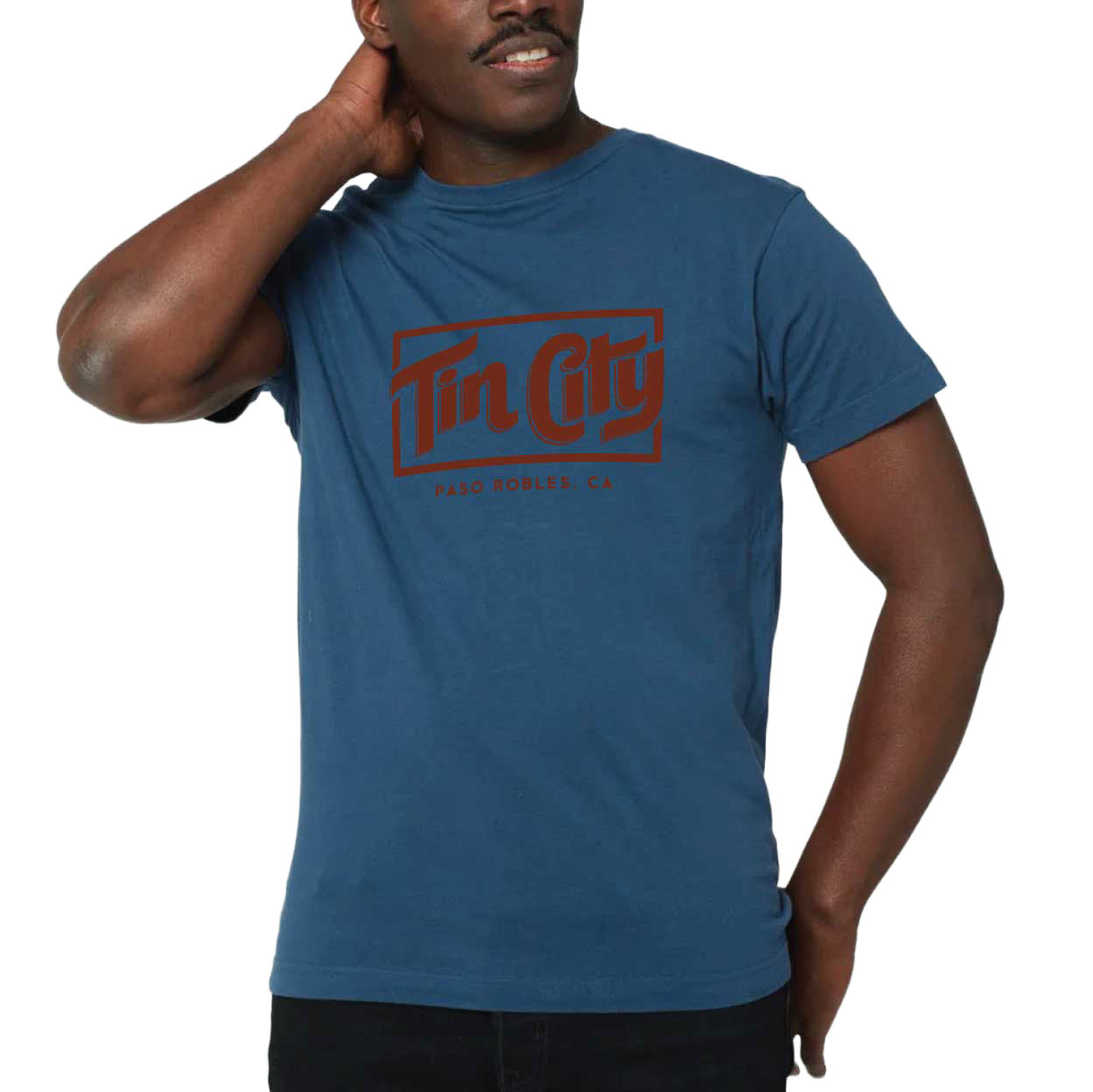 Tin City T-Shirt | Logo - Navy