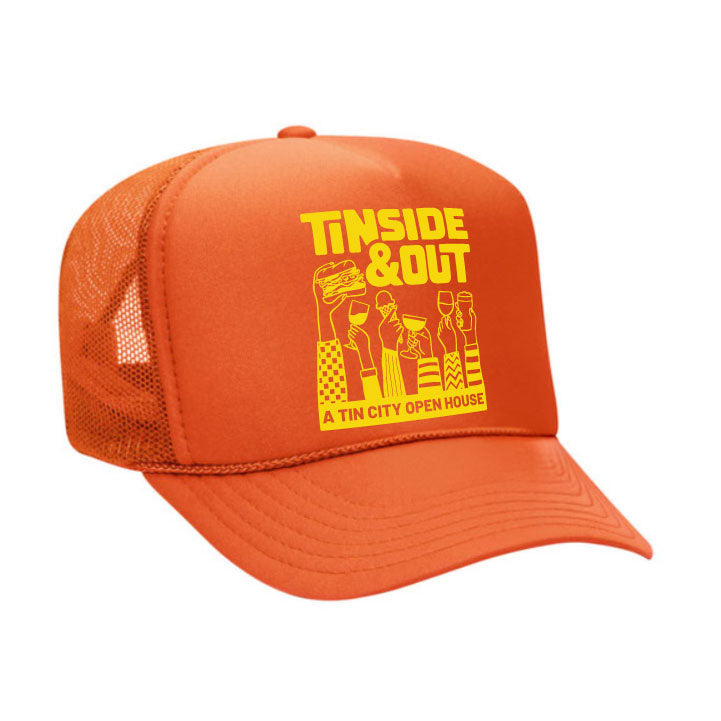 Orange TinSide Trucker Hat