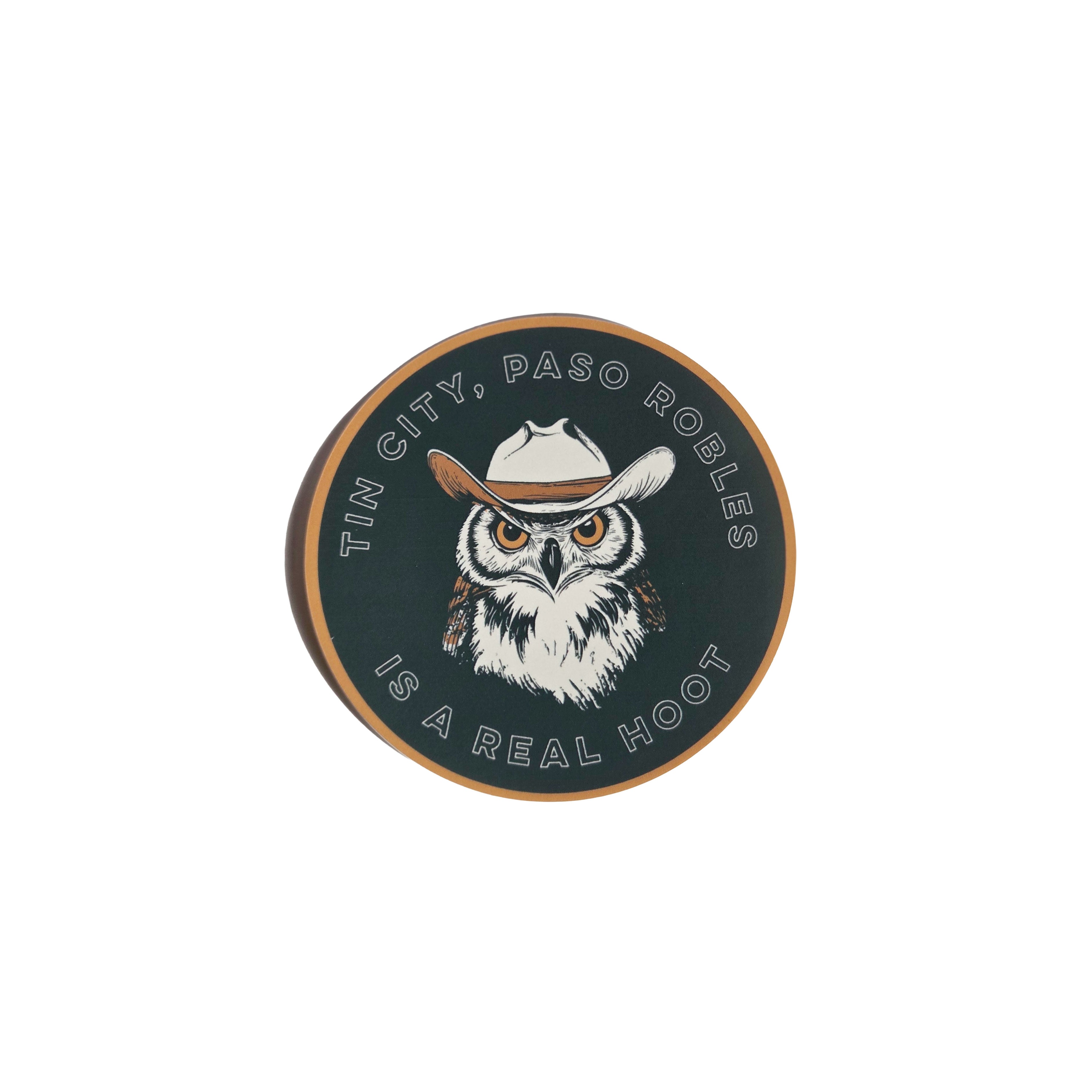 Tin City Sticker | Owl